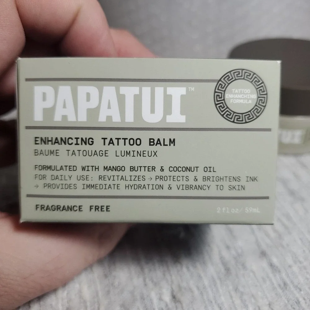 Papatui 2oz Enhancing‎ Tattoo Balm Mens Fragrance Free Mango Butter Coconut Oil